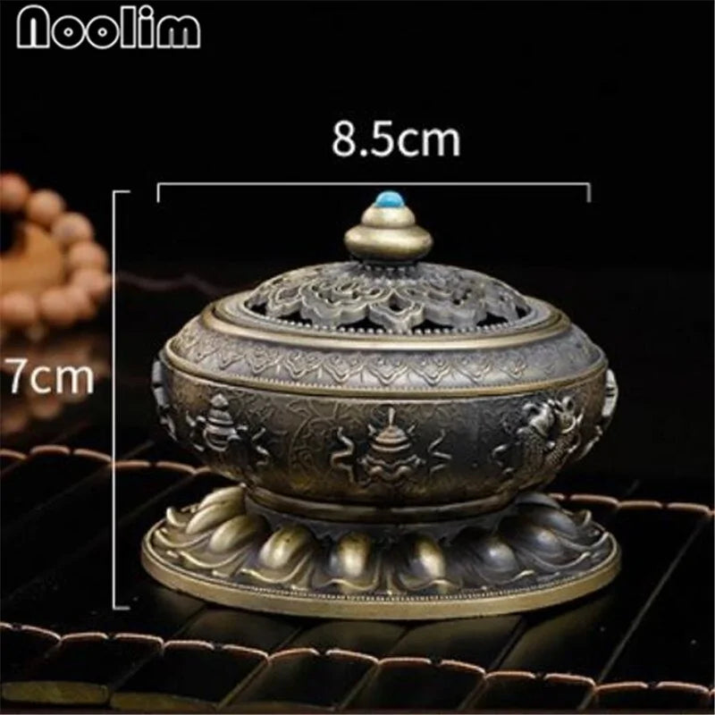 Nepal Style Alloy Coil Incense Burner