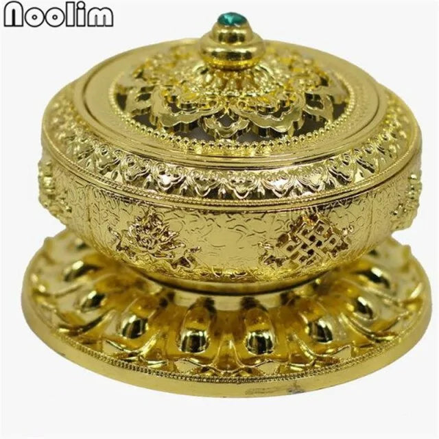 Nepal Style Alloy Coil Incense Burner